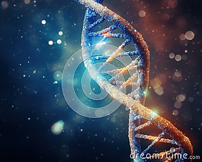 Genetic and hereditary value Medical Investigation is a concept. Stock Photo