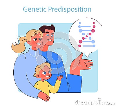 Genetic Predisposition. Vector Illustration