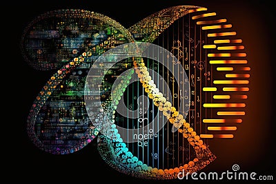 genetic programming system creating solution to complex mathematical problem Stock Photo
