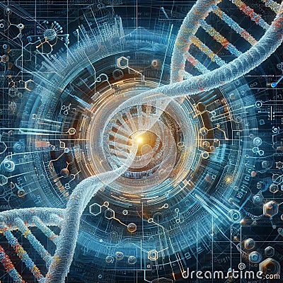 Genetic Sequencing A visual representation of DNA sequencing dat Stock Photo