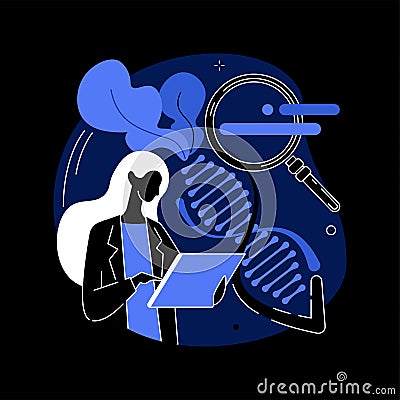 Genetically modified organism abstract concept vector illustration. Vector Illustration