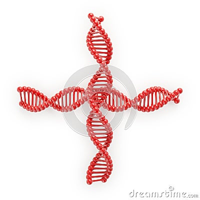 Genetics healthcare symbol Stock Photo