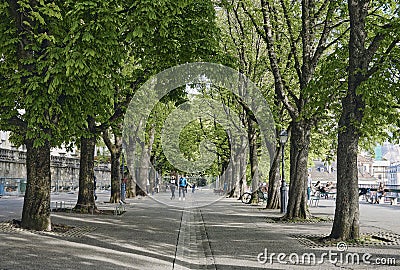 Geneva city, Switzerland Editorial Stock Photo