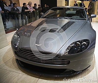 Geneva Motorshow - Aston Martin V12 Vantage Editorial Stock Photo