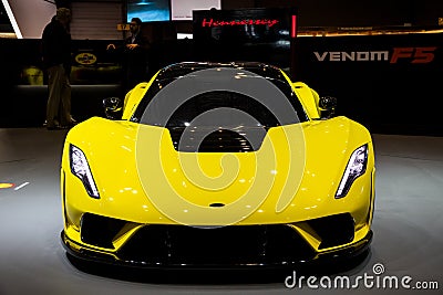 Hennessey Venom F5 sports car Editorial Stock Photo