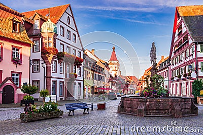 Gengenbach, Germany - Old beautiful town in Schwarzwald Black Forest Stock Photo