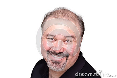 Genial middle-aged man with a beaming smile Stock Photo