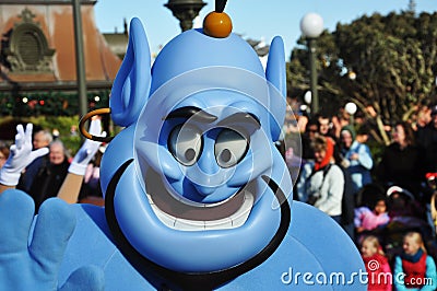 Genie in A Dream Come True Celebrate Parade Editorial Stock Photo