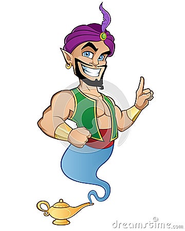 Genie Vector Illustration