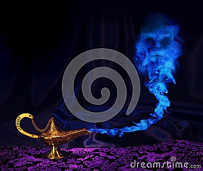 Genie-lamp Stock Photo