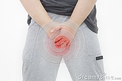 Genital herpes Stock Photo