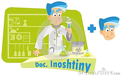 Genius chemistry Vector Illustration