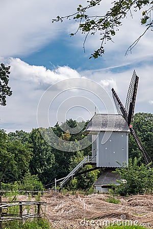 Windmill of Mol-Millegem, Domein Bokrijk, Genk, Belgium Stock Photo