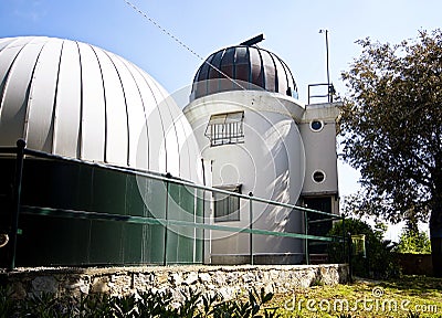 Genoa, Italy - Astronomic observatory on the Righi hill Stock Photo