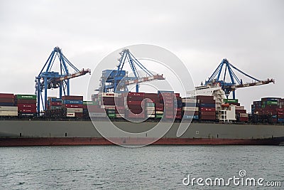 Genoa port Editorial Stock Photo