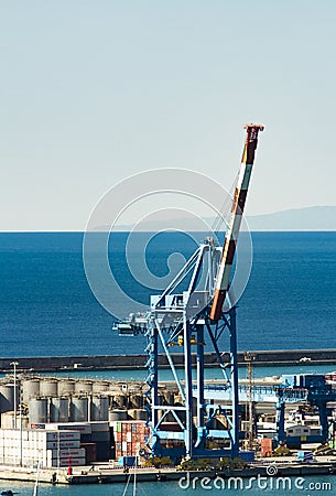 Genoa port in Italy Editorial Stock Photo