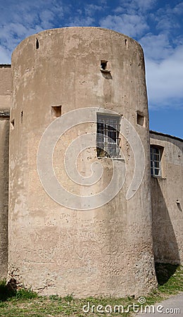 Genoese citadel in the Corsican towns Saint-Florent Stock Photo