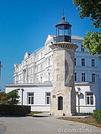 Genoese Lighthouse in Constanta Romania - Farul Genovez Stock Photo