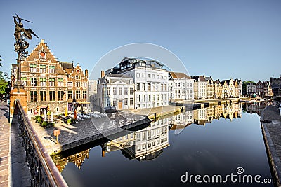 Gent city in Belgium Stock Photo
