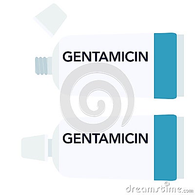 Gentamicin is an antibiotic used to prevent and treat a number of bacterial infections Cartoon Illustration