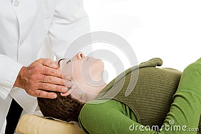 Gentle Chiropractic Care Stock Photo