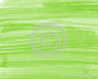 Gentle lime green paint streaks with dry brush. Horizontal lineart brush and paint, background design element. Dry brush paint Stock Photo