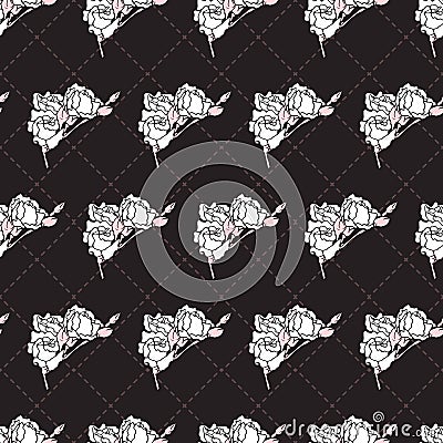 Gentle Pure Daisy Floral Elegance Vector Pattern Vector Illustration