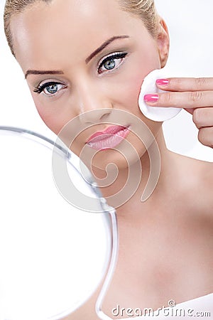 Gentle skincare for a great complexion Stock Photo