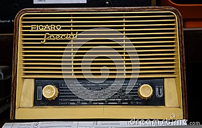 Genuine Retro 1967 Figaro Special Radio Editorial Stock Photo