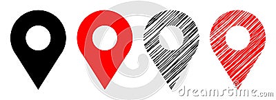 Geo location pin Vector Illustration