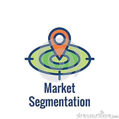 Geo Location Targeting - GPS Positioning and Geolocation Icon Vector Illustration