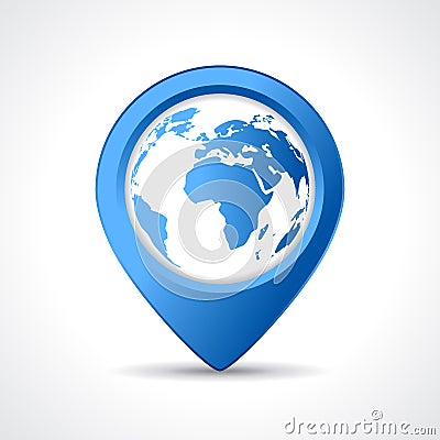 Geo map pin Vector Illustration