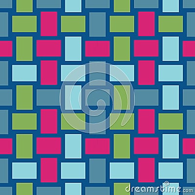 Crosshatch vector seamless pattern, wicker motif Vector Illustration