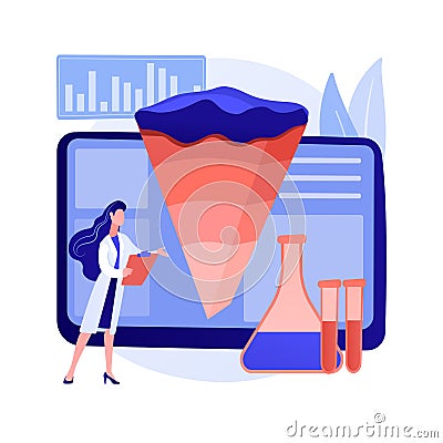 Geochemistry abstract concept vector illustration. Vector Illustration