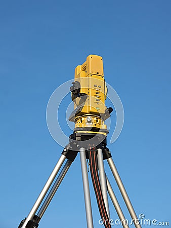 Geodetic Total Station Stock Photo