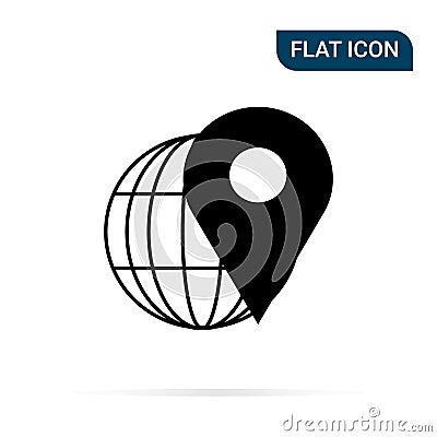 Geolocation icon Vector Illustration