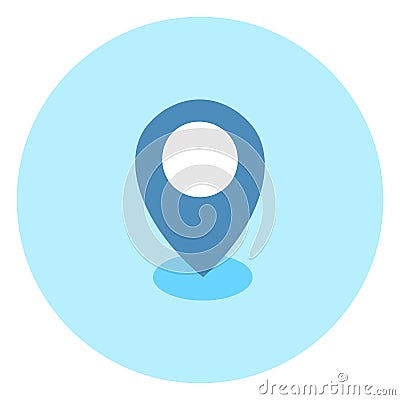 Geolocation Pin Icon Navigation Position Vector Illustration