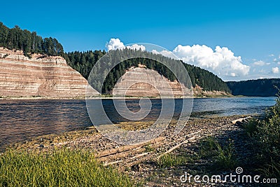 The geological outcrop Opoki, a beautiful natural monuments Stock Photo