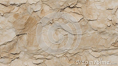Geological Whispers: Fossilized Limestone Visual Symphony. AI generate Stock Photo