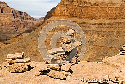 Rocks in grand canyon Stock Photo