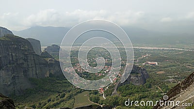 Geology & monastery`s of Meteora Stock Photo