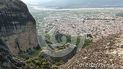 Geology & monastery`s of Meteora Stock Photo