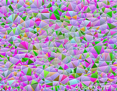 Geometric abstract background of colorful triangles Stock Photo