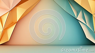 Geometric abstract background with modern angular origami patterns Stock Photo
