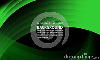 Geometric abstract background shape leaves green emerald and green lime gradient elegant and simple, for posters, banners, and oth Vector Illustration