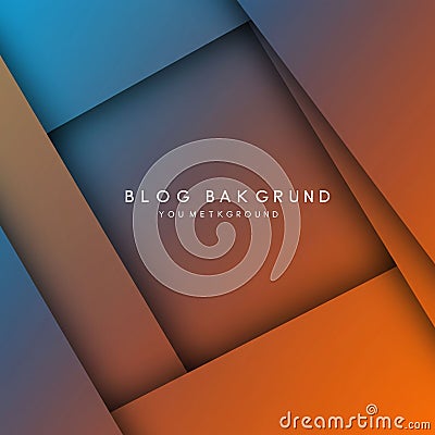 Geometric abstract design featuring overlapping rectangles with a gradient blend of Stock Photo