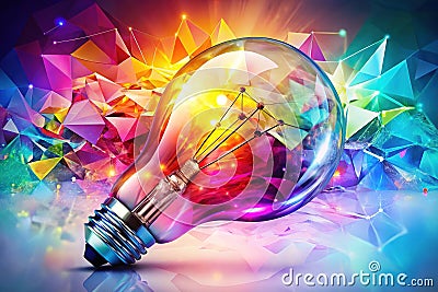 Geometric Abstract Imagery A Visual Breakthrough in Innovative ProblemSolving and Creative Design Solutions Stock Photo
