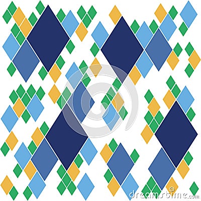 Geometric abstract rhombus shape background vector illustration Cartoon Illustration