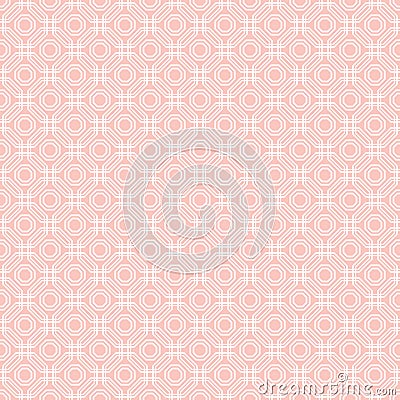 Seamless Vector Abstract Pattern With Octagonal Shapes Vector Illustration