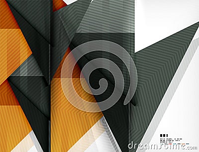 Geometric abstraction business poster Vector Illustration